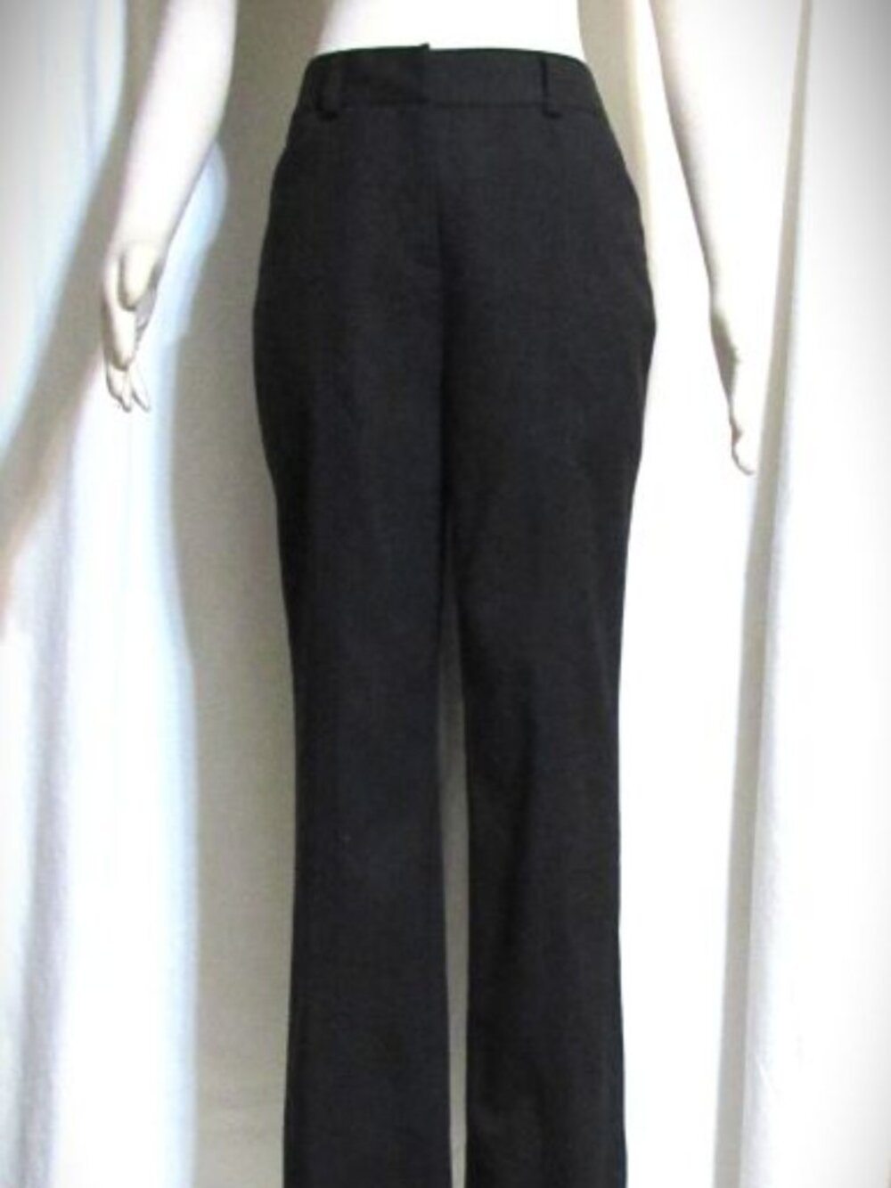 New Women's Ladies ANNE KLEIN Black Classic Tapered Leg Dress Pants 4 S $110